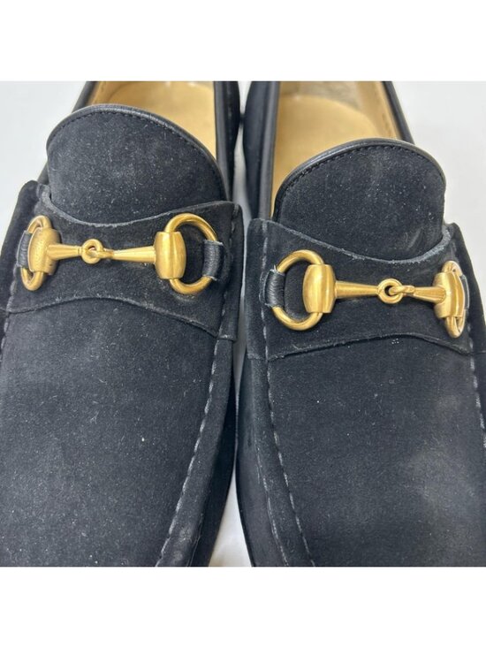 Gucci 110 2 Suede Horsebit Loafers